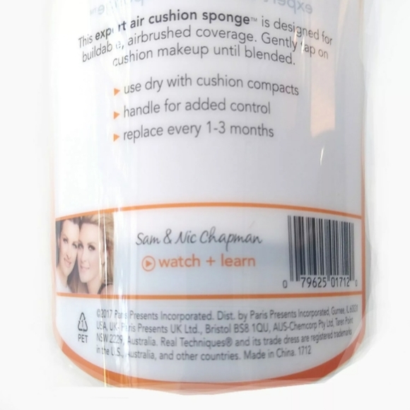 2/$15 Real Techniques by Sam & Nic Expert Air Cushion Sponge 01712 Makeup Sponge - Picture 11 of 14